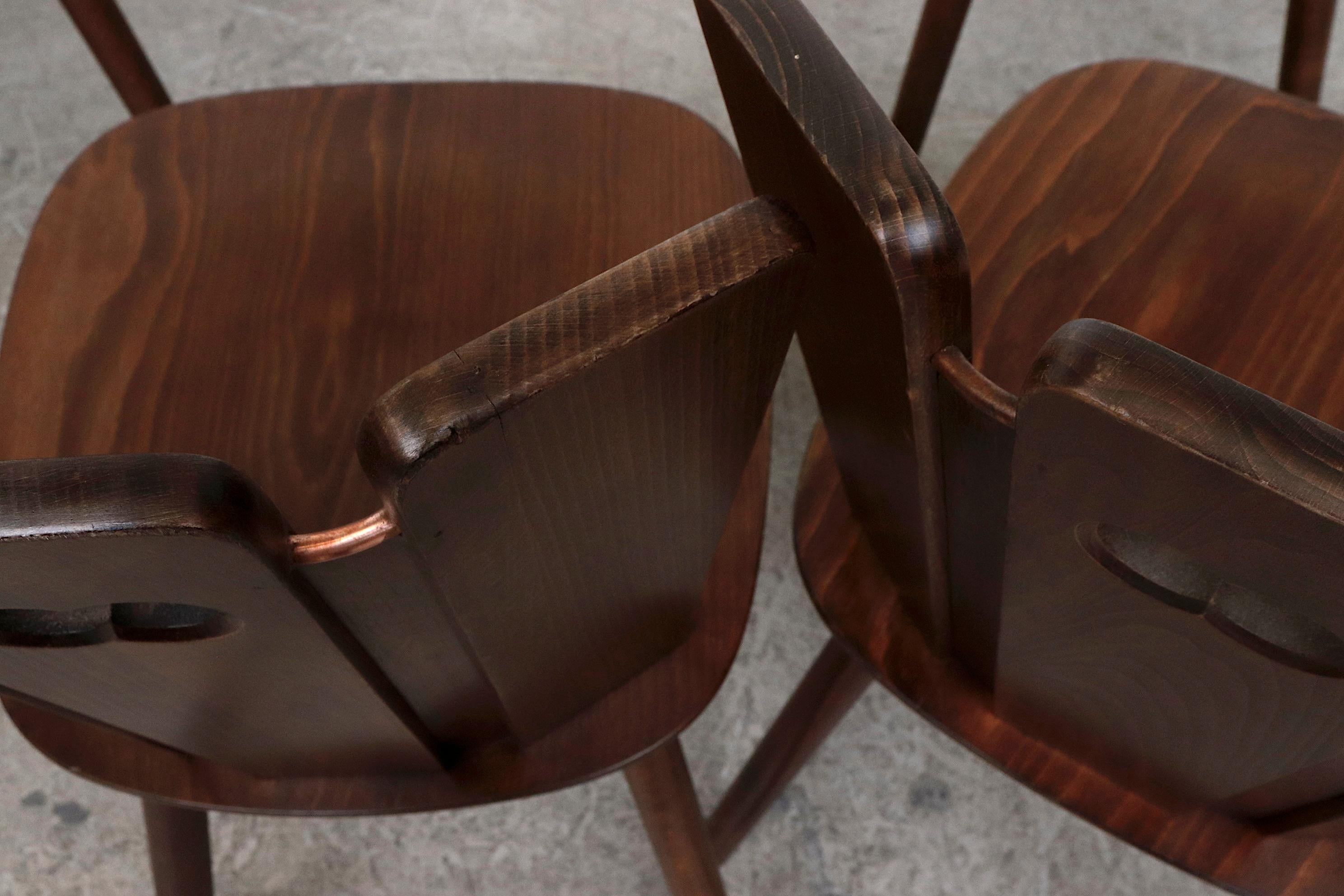 Gilbert Marklund Style Brutalist Dining Chairs 3