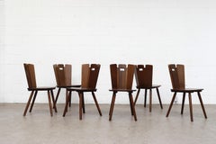 Gilbert Marklund Style Brutalist Dining Chairs