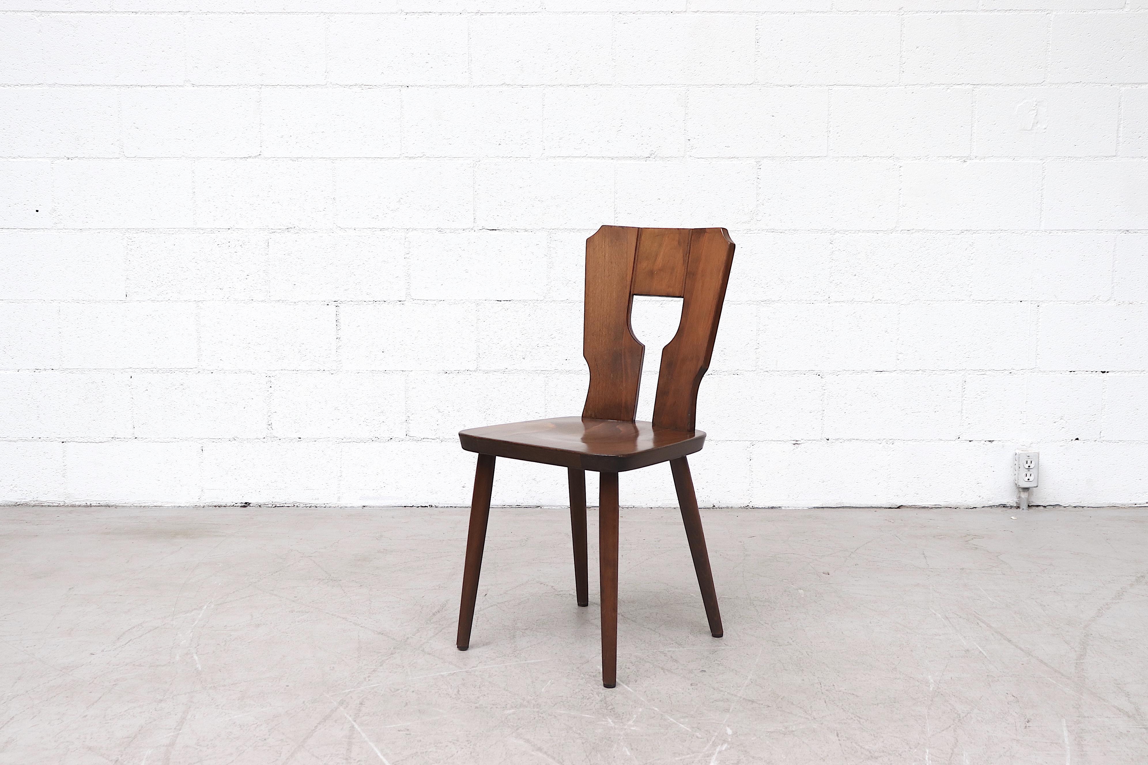 Mid-Century Modern Gilbert Marklund Style Brutalist Dining Chairs