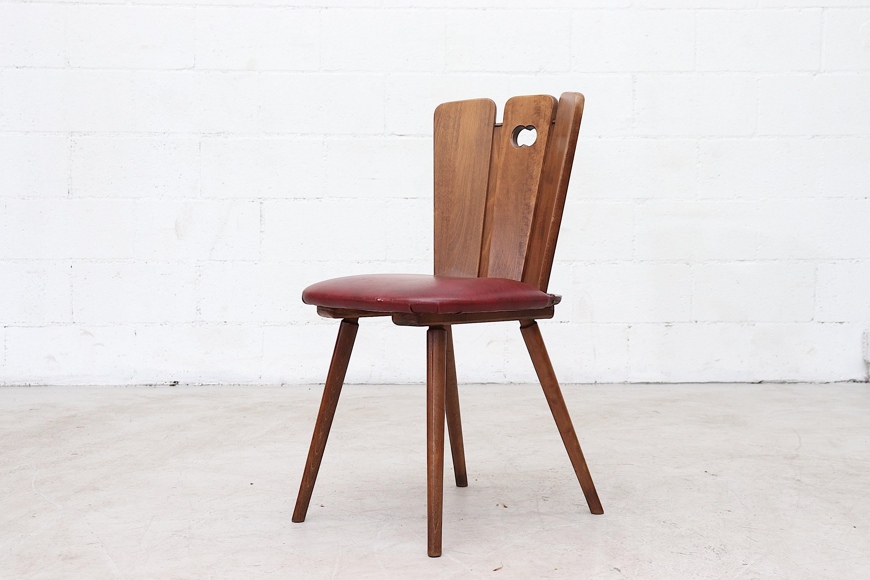 Mid-Century Modern Gilbert Marklund Style Brutalist Dining Chairs