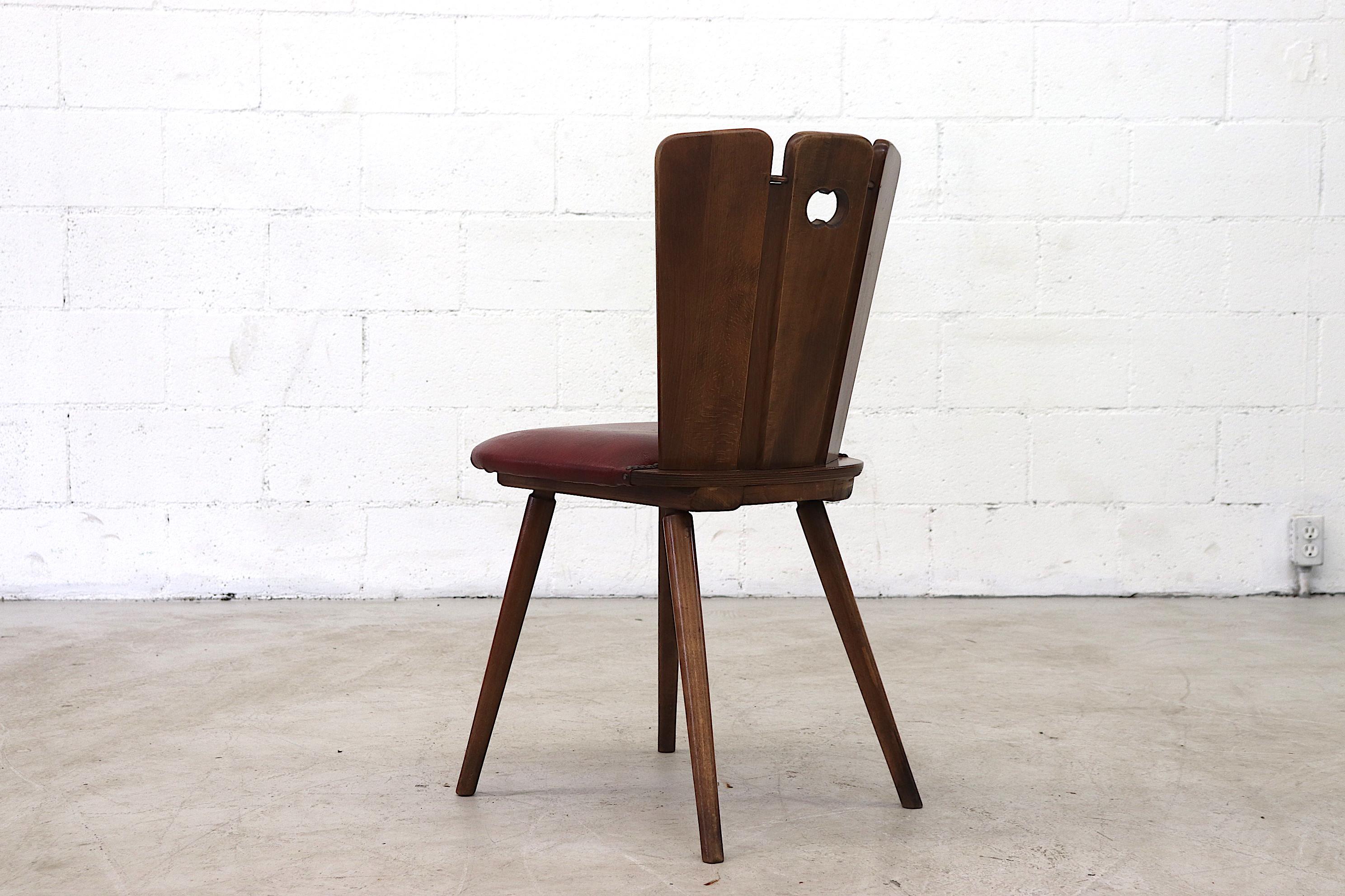 Gilbert Marklund Style Brutalist Dining Chairs In Good Condition In Los Angeles, CA