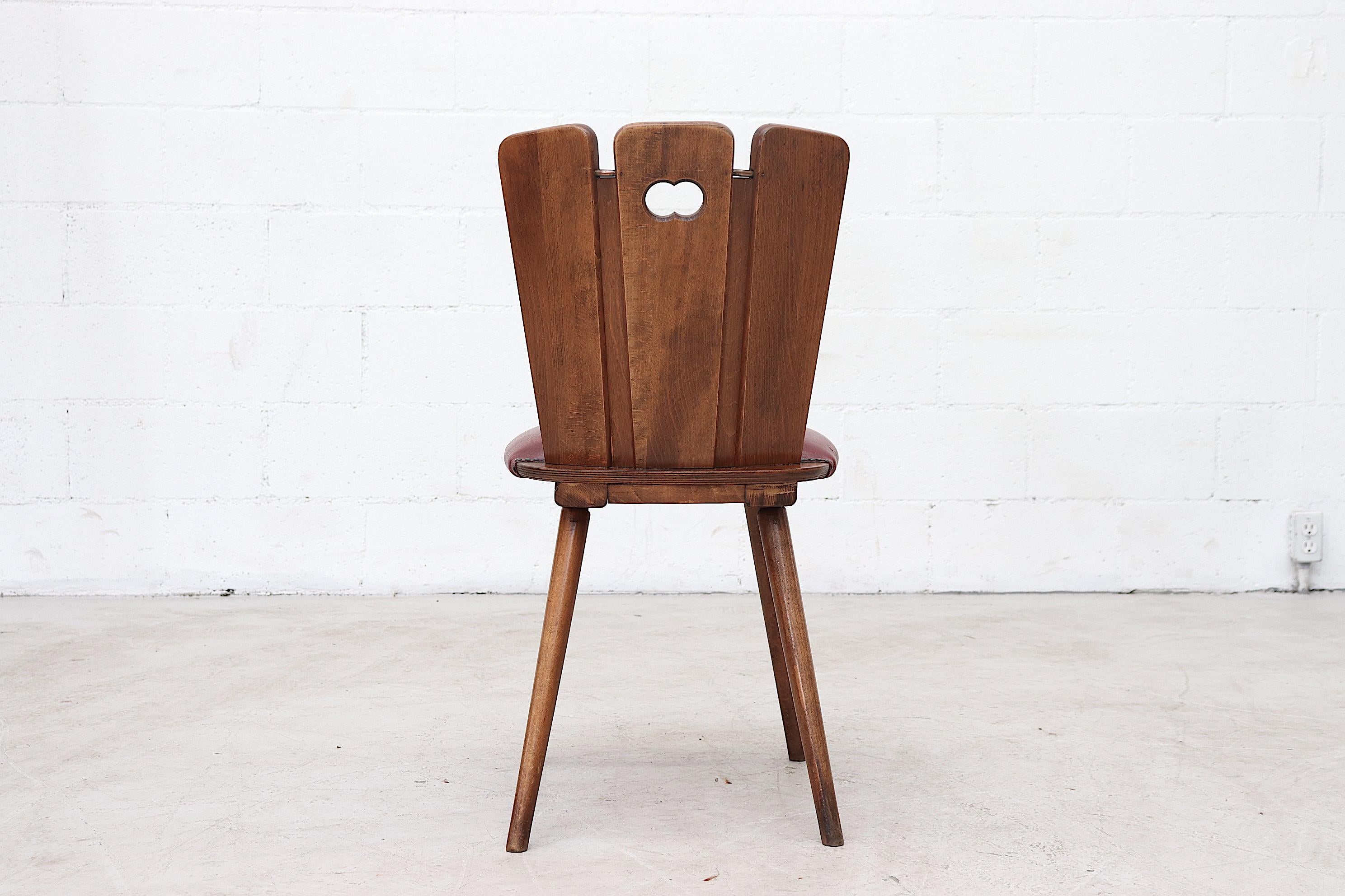 Mid-20th Century Gilbert Marklund Style Brutalist Dining Chairs