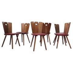 Gilbert Marklund Style Brutalist Dining Chairs