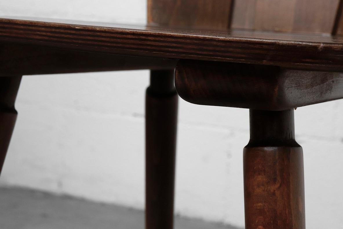 Gilbert Marklund Style Brutalist Dining Chairs with Copper Detail 7