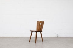 Gilbert Marklund Style Brutalist Fan Topped Dining Chairs