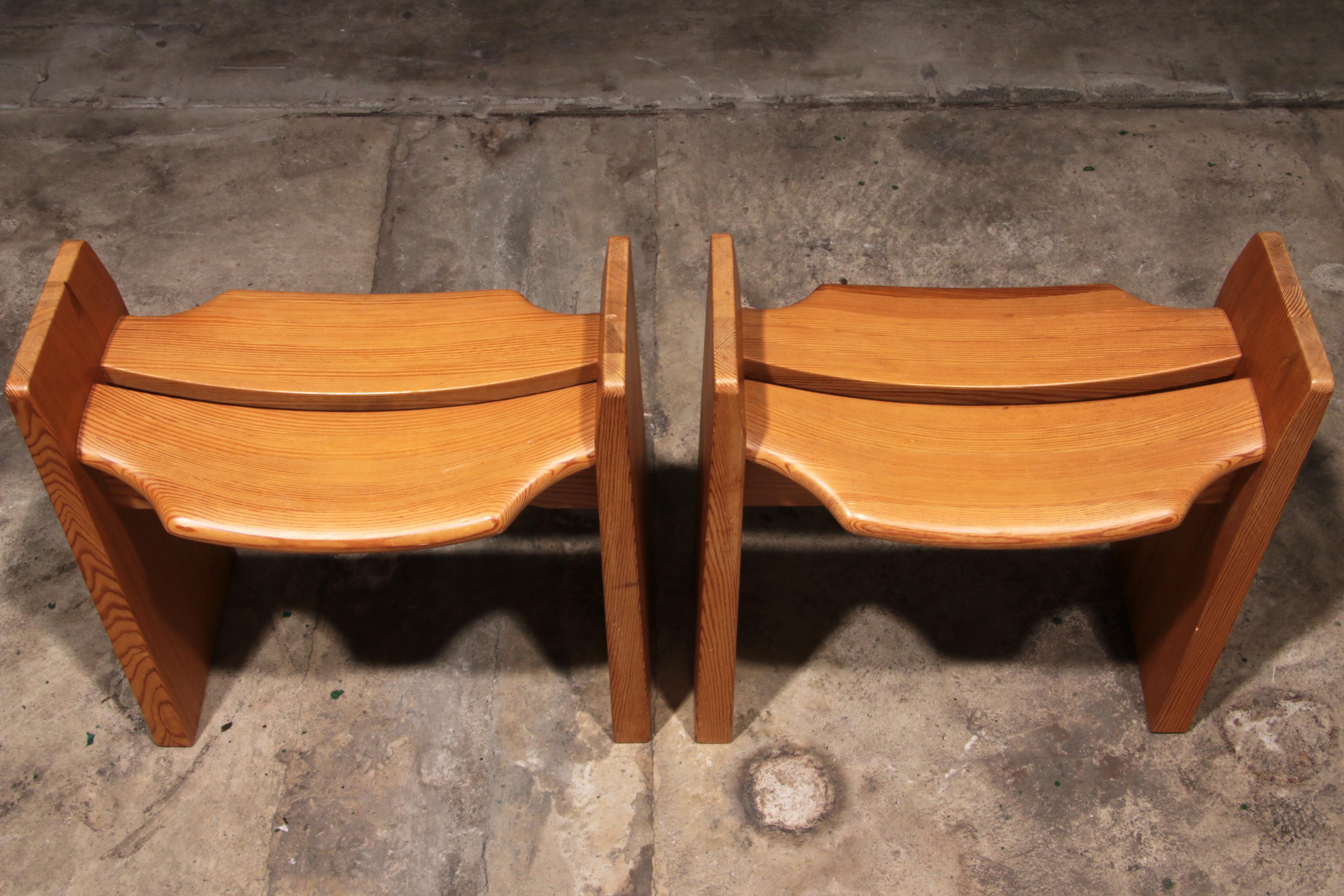 Bois Gilbert Marklund Tabourets en bois Jonte - Scandinavian Design en vente