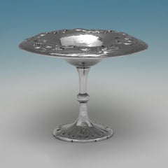 Gilbert Marks Arts & Crafts Sterling Silver Tazzas, 1899
