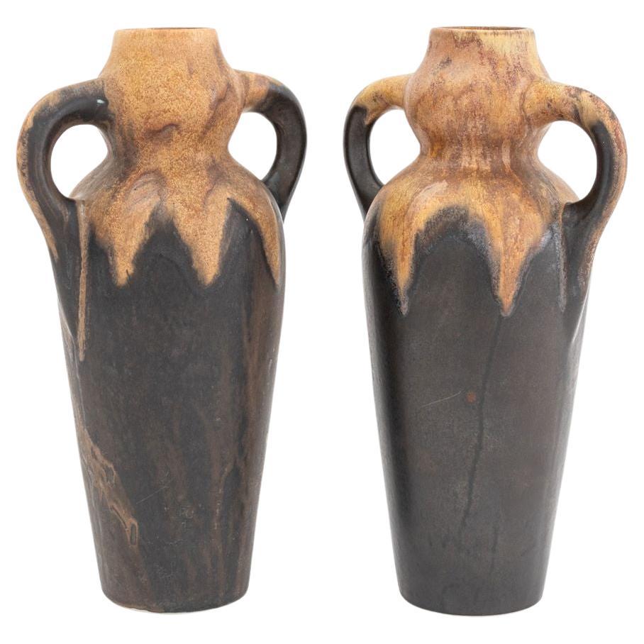 Gilbert Metenier Vasi in ceramica d
arte smaltata a goccia, 2