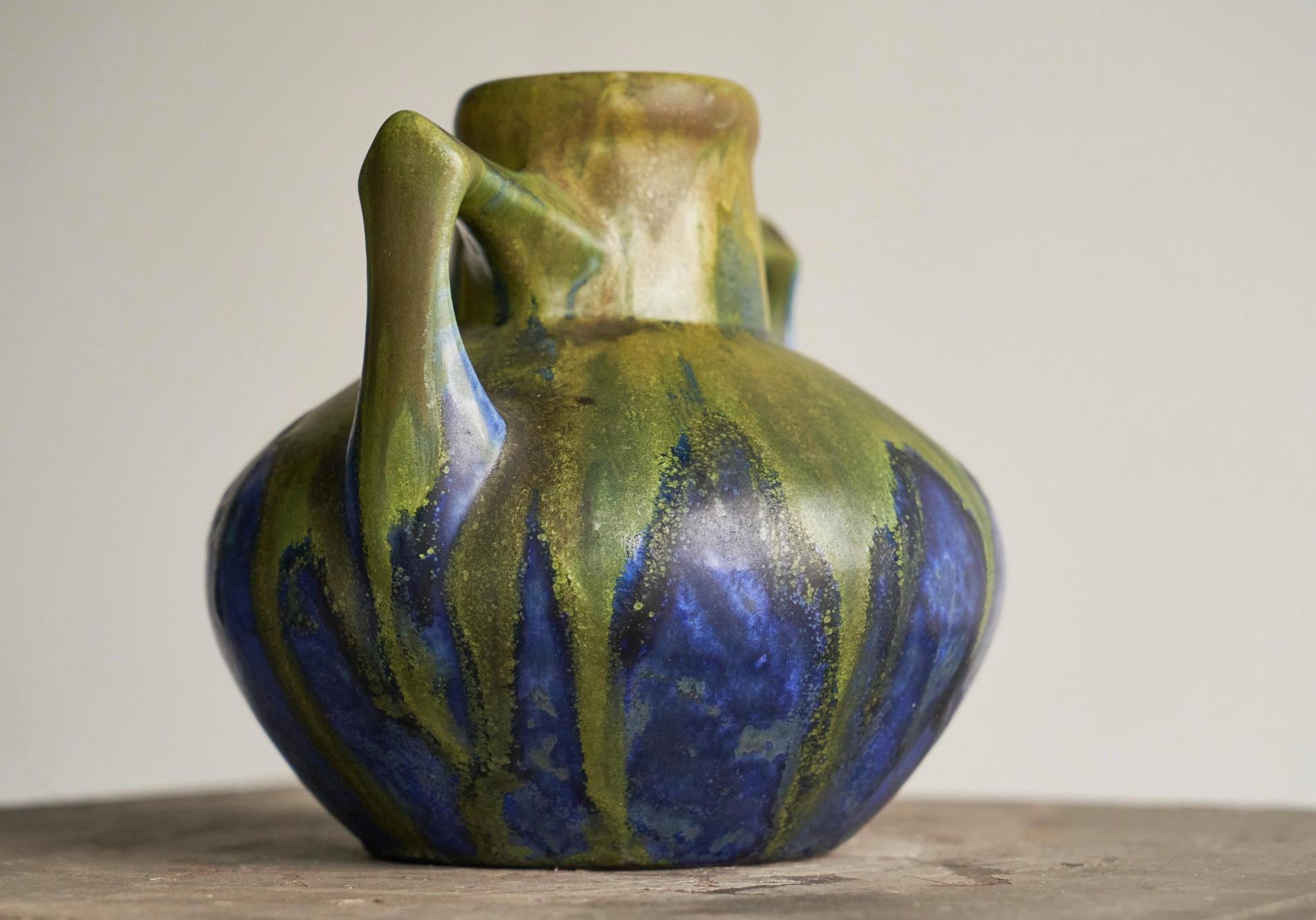 Fait main Gilbert Méténier Vase Greene & Greene Greene Studio Pottery, France 1920s