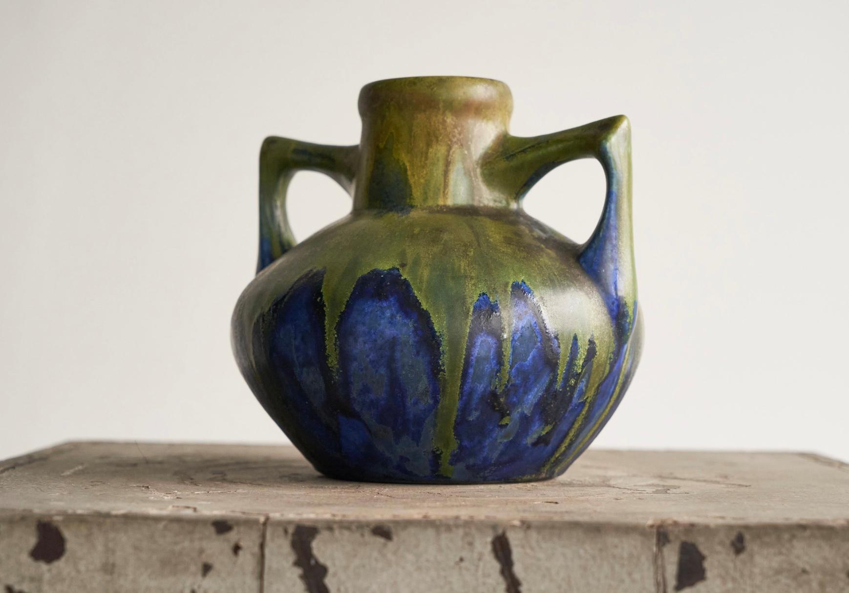 Poteries Gilbert Méténier Vase Greene & Greene Greene Studio Pottery, France 1920s