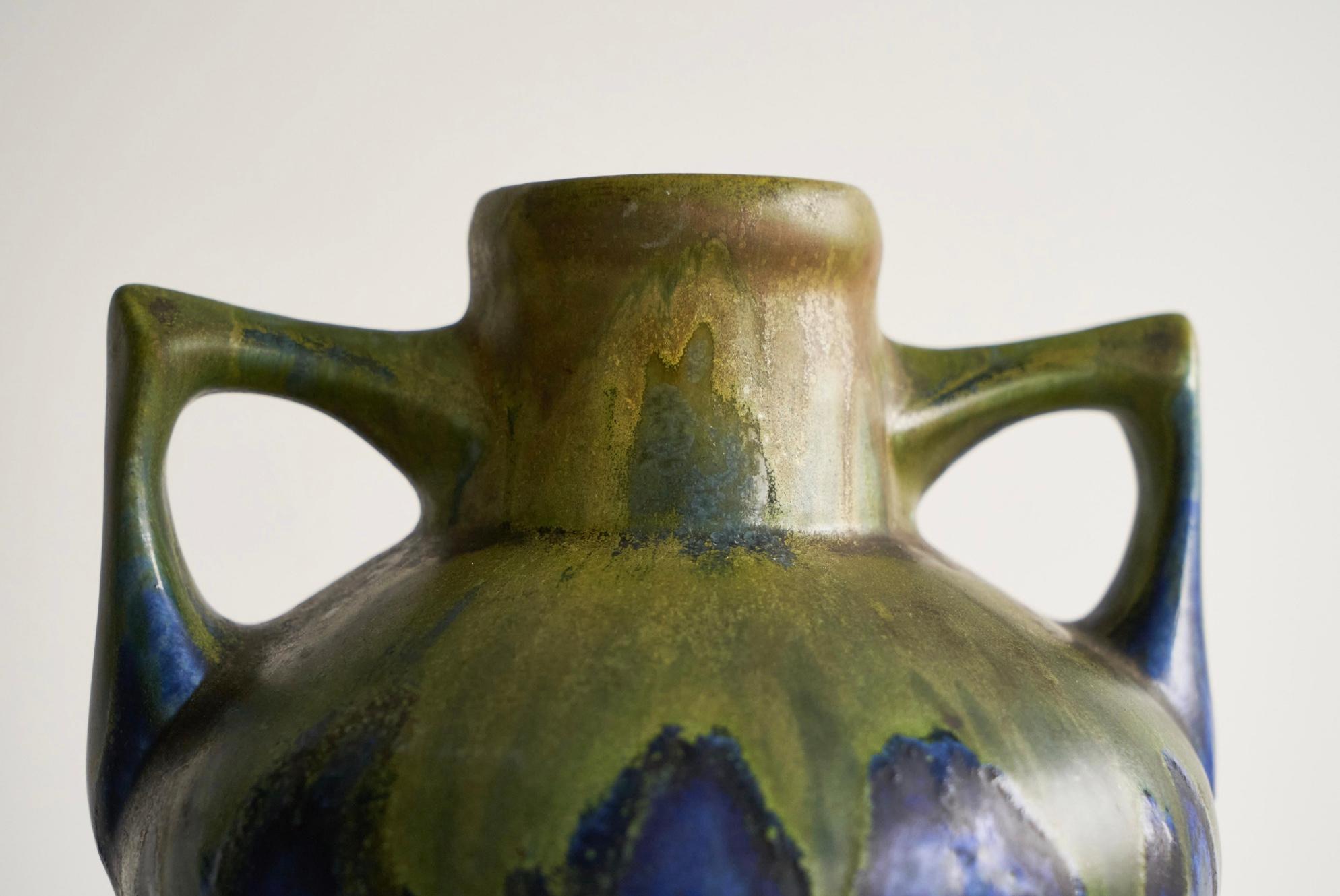 Gilbert Méténier Vase Greene & Greene Greene Studio Pottery, France 1920s 1