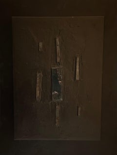 Black mosaic n°2 by Gilbert Pauli - Mixed media 61x77 cm