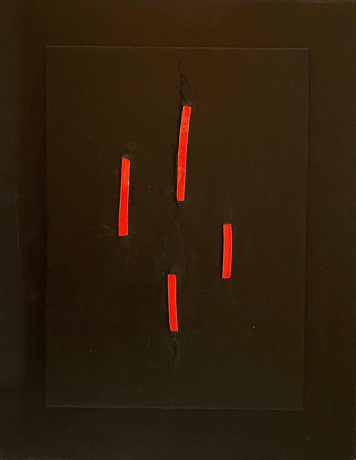 Composizione in gesso e ceramica di Gilbert Pauli - Tecnica mista 61x78 cm
