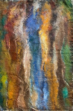 « Apprivoiser » de Gilbert Pauli - Huile sur toile 70x100 cm