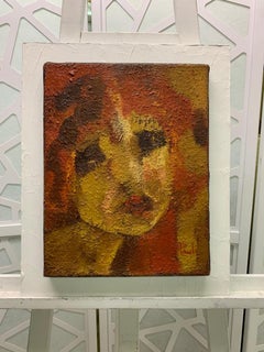 Behind the glass by Gilbert Pauli - Oil on canvas 27x35 cm