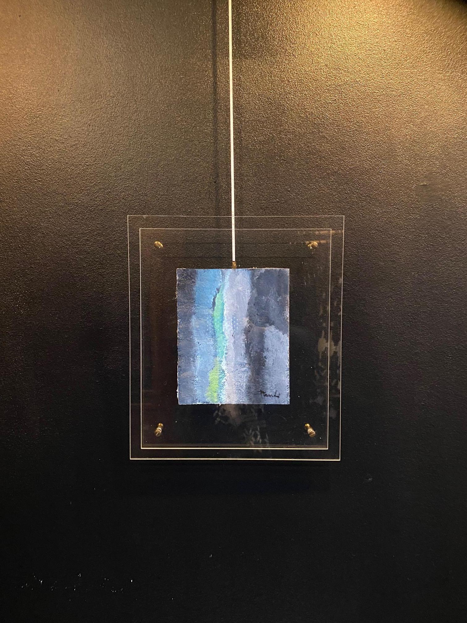 „Choisir“ von Gilbert Pauli – Öl auf Leinwand 17x21 cm im Angebot 4