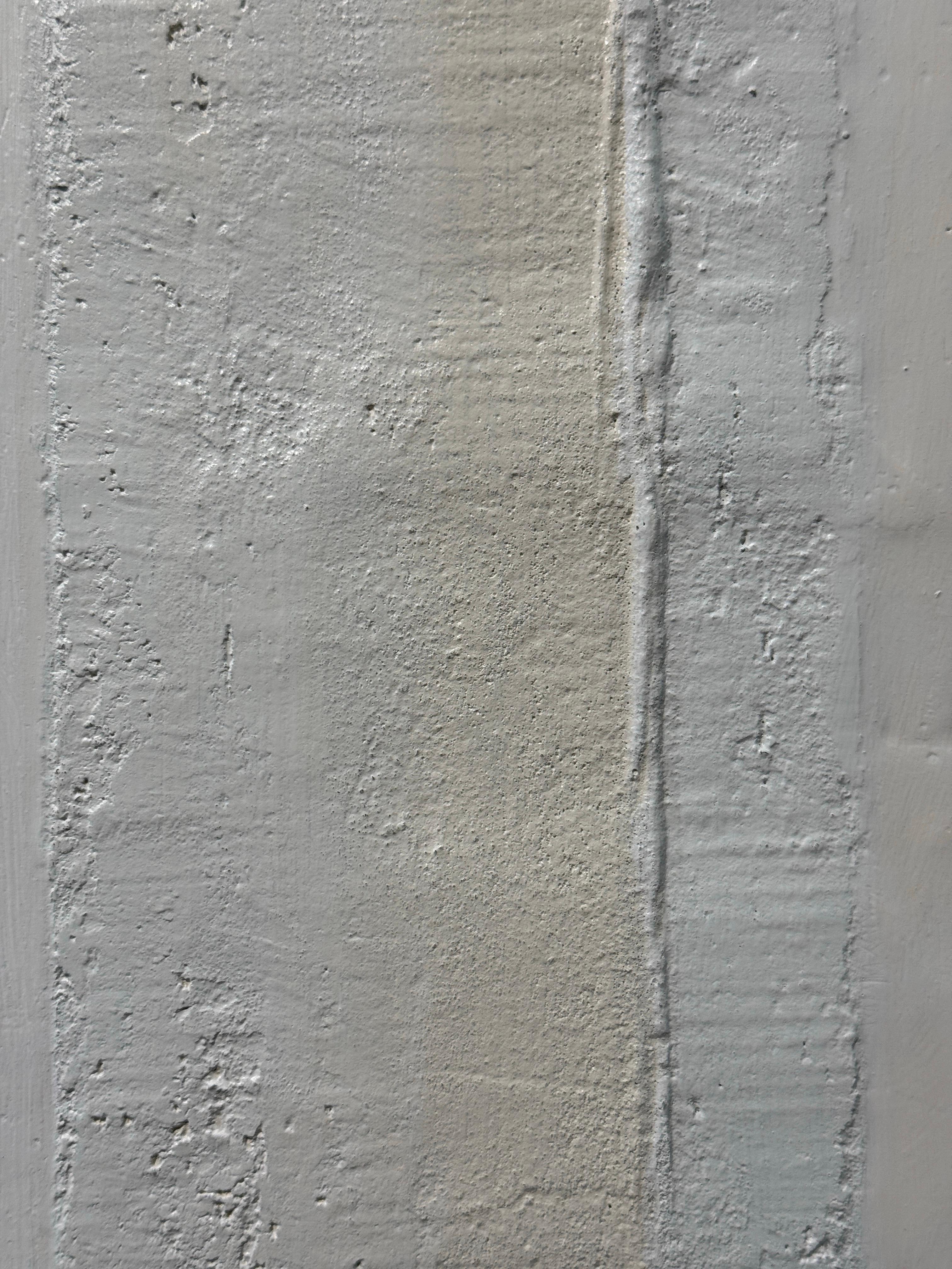 Collection plaster and cement N°3 by Gilbert Pauli - Mixed Media 47x47 cm For Sale 3