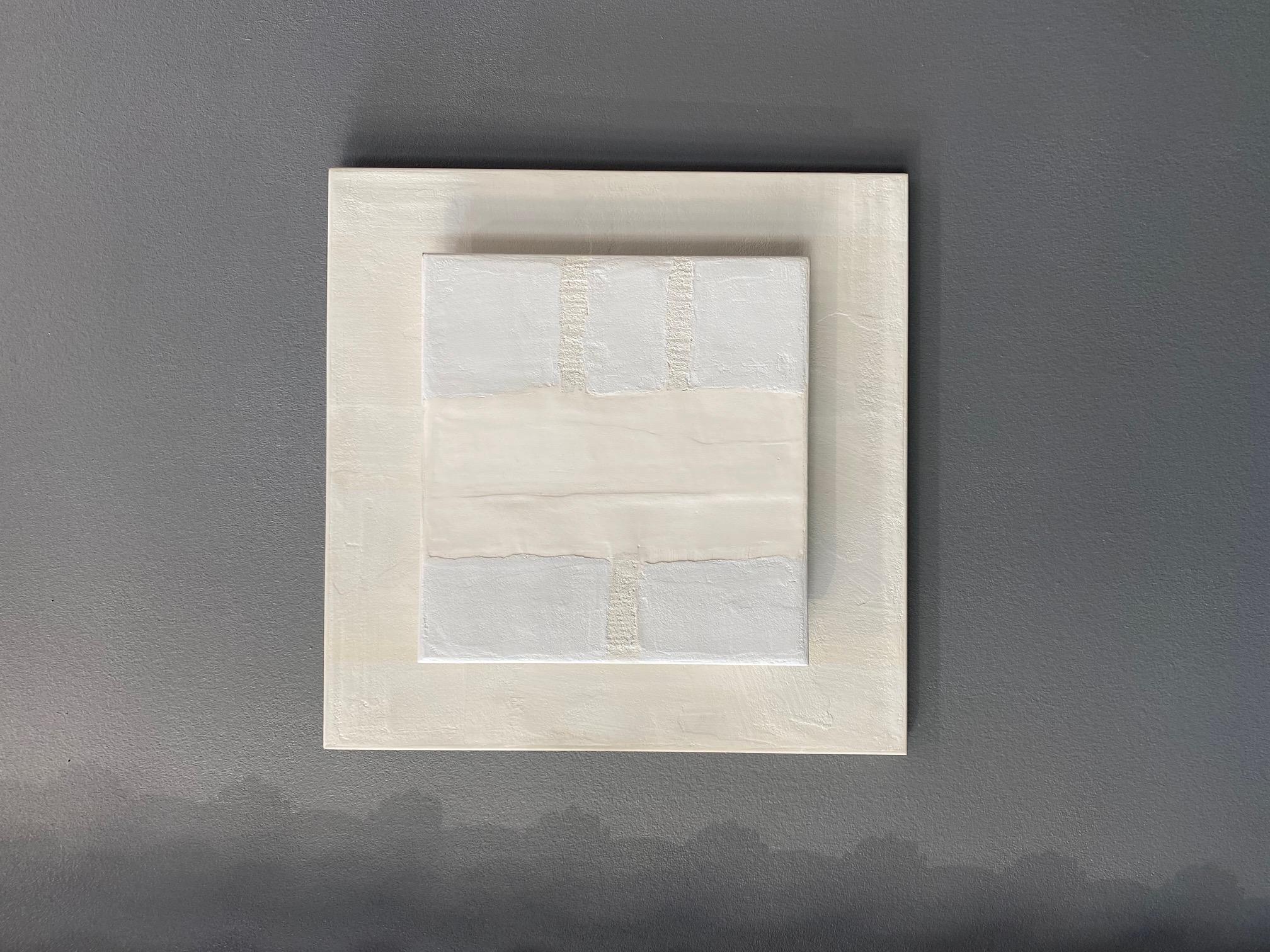 Collection plaster and cement n°6 by Gilbert Pauli - Mixed media 67x67 cm For Sale 1