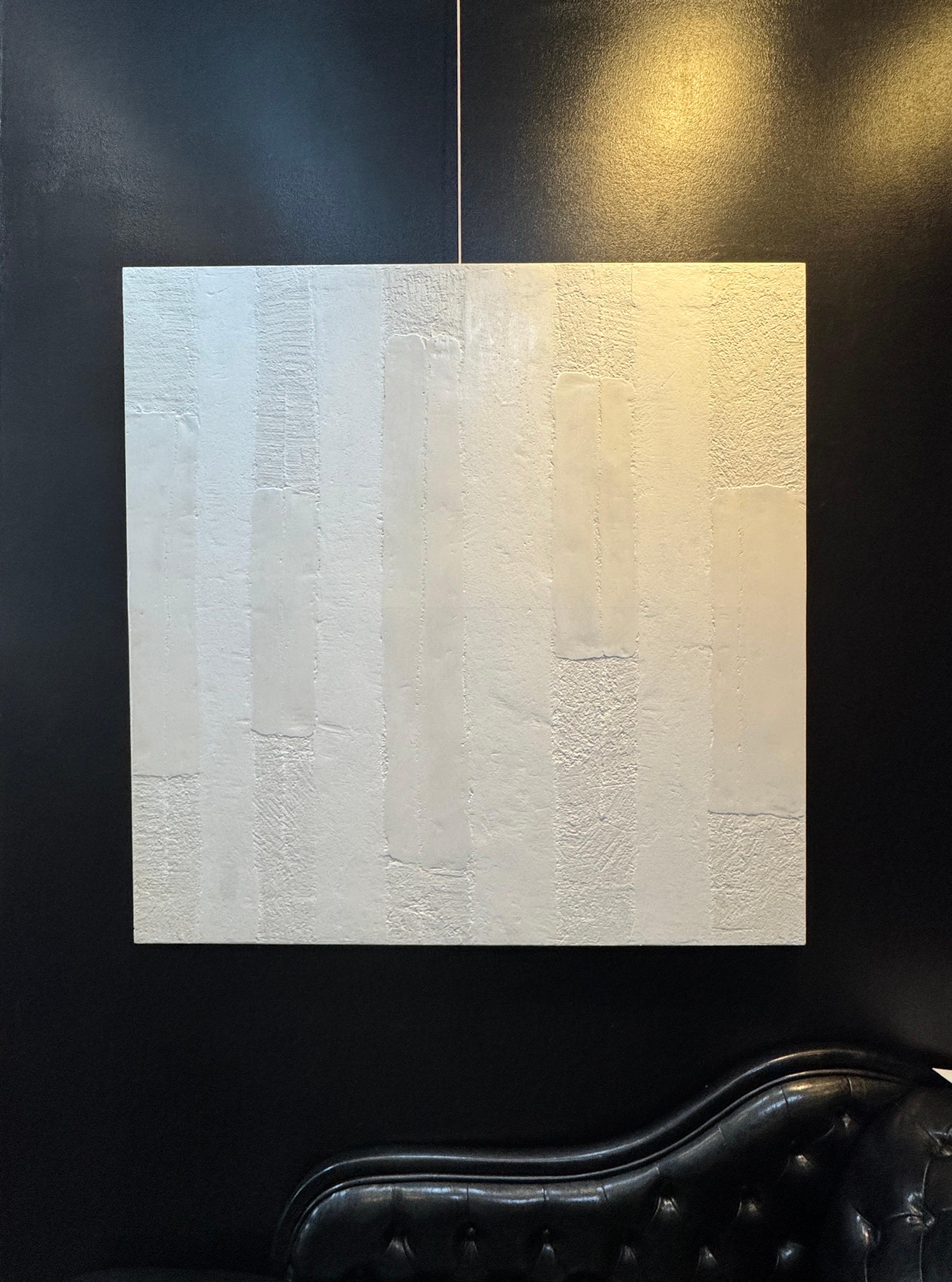 Collection plaster and cement N°7 by Gilbert Pauli - Mixed Media 120x120 m For Sale 1