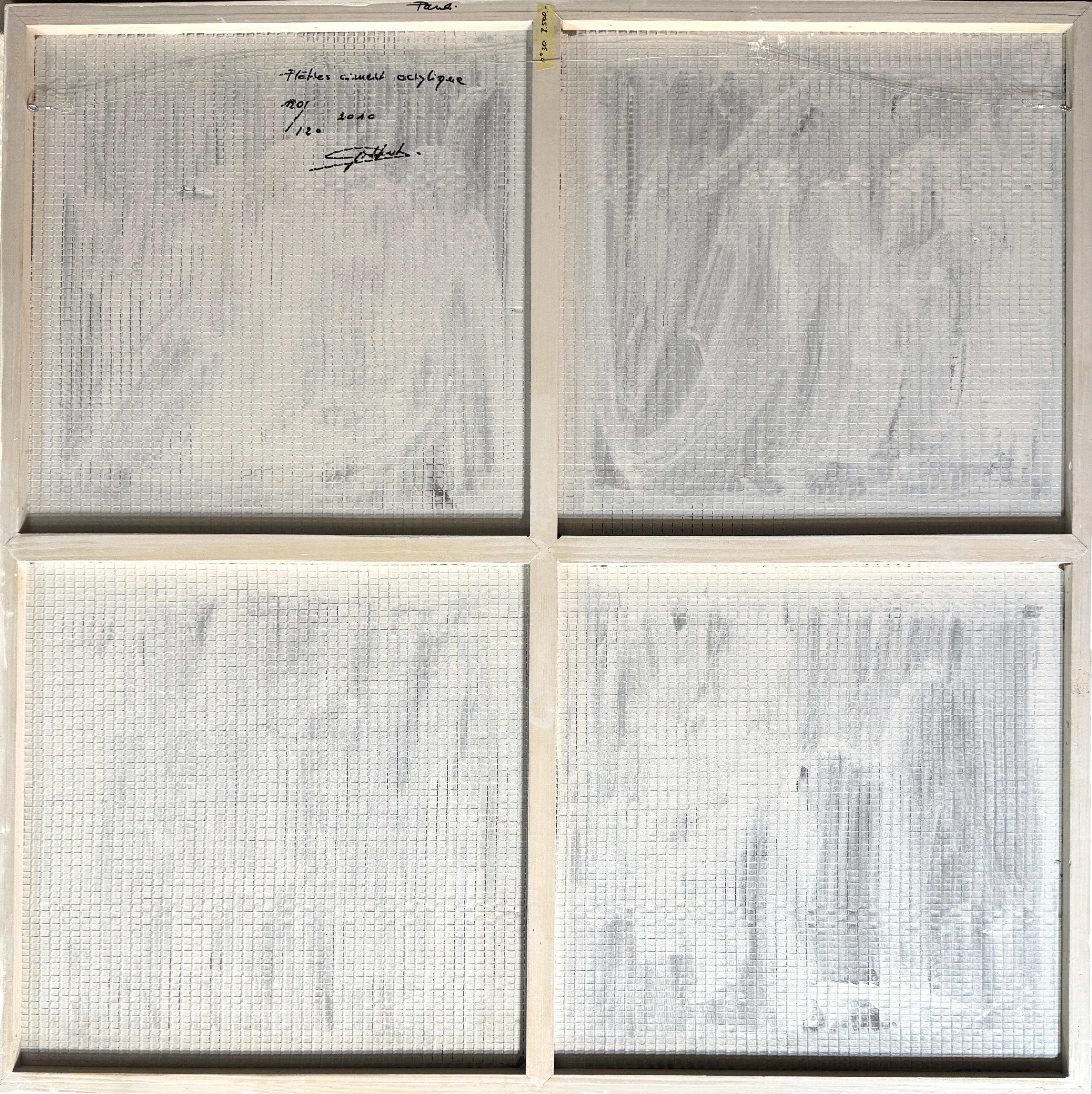 Collection plaster and cement N°7 by Gilbert Pauli - Mixed Media 120x120 m For Sale 6