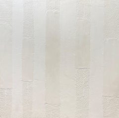 Collection'S in gesso e cemento N°7 di Gilbert Pauli - Tecnica mista 120x120 m.