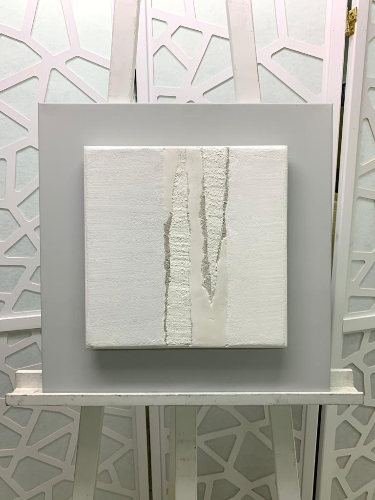 Composition plaster and cement N°4 - Painting by Gilbert Pauli