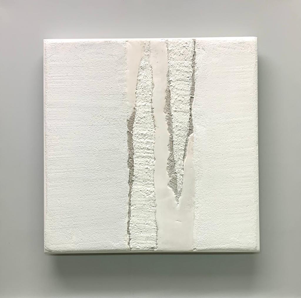 Gilbert Pauli Abstract Painting - Composition plaster and cement N°4