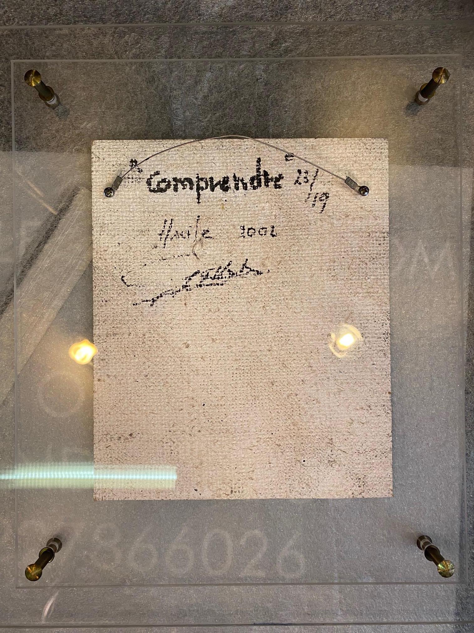 „Comprendre“ von Gilbert Pauli - Öl auf Leinwand 19x23 cm im Angebot 6
