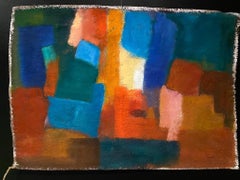 "Déclamer" by Gilbert Pauli - Oil on burlap 68x98 cm