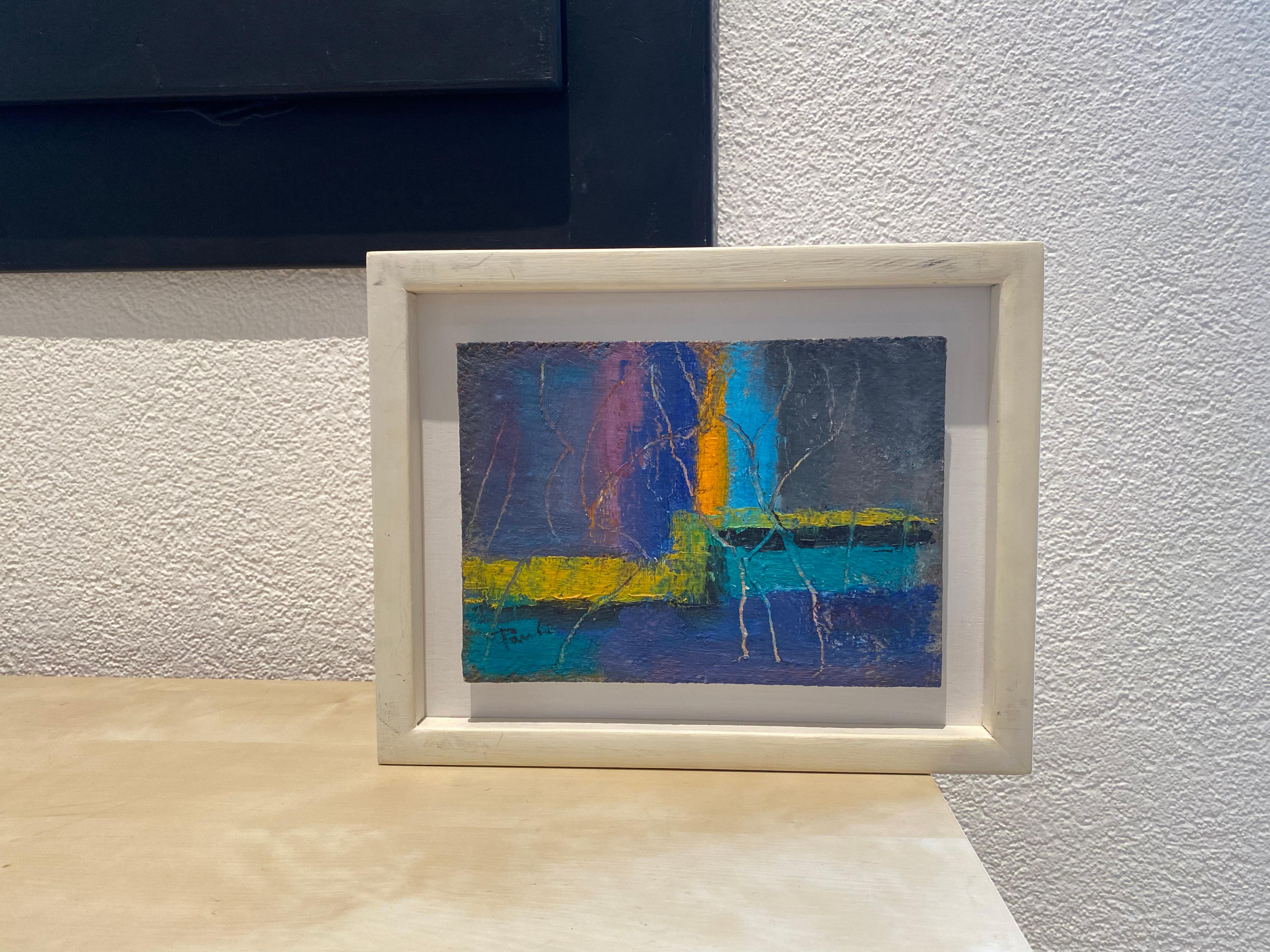 „Express“ von Gilbert Pauli – Öl auf Leinwand 17x24 cm im Angebot 7