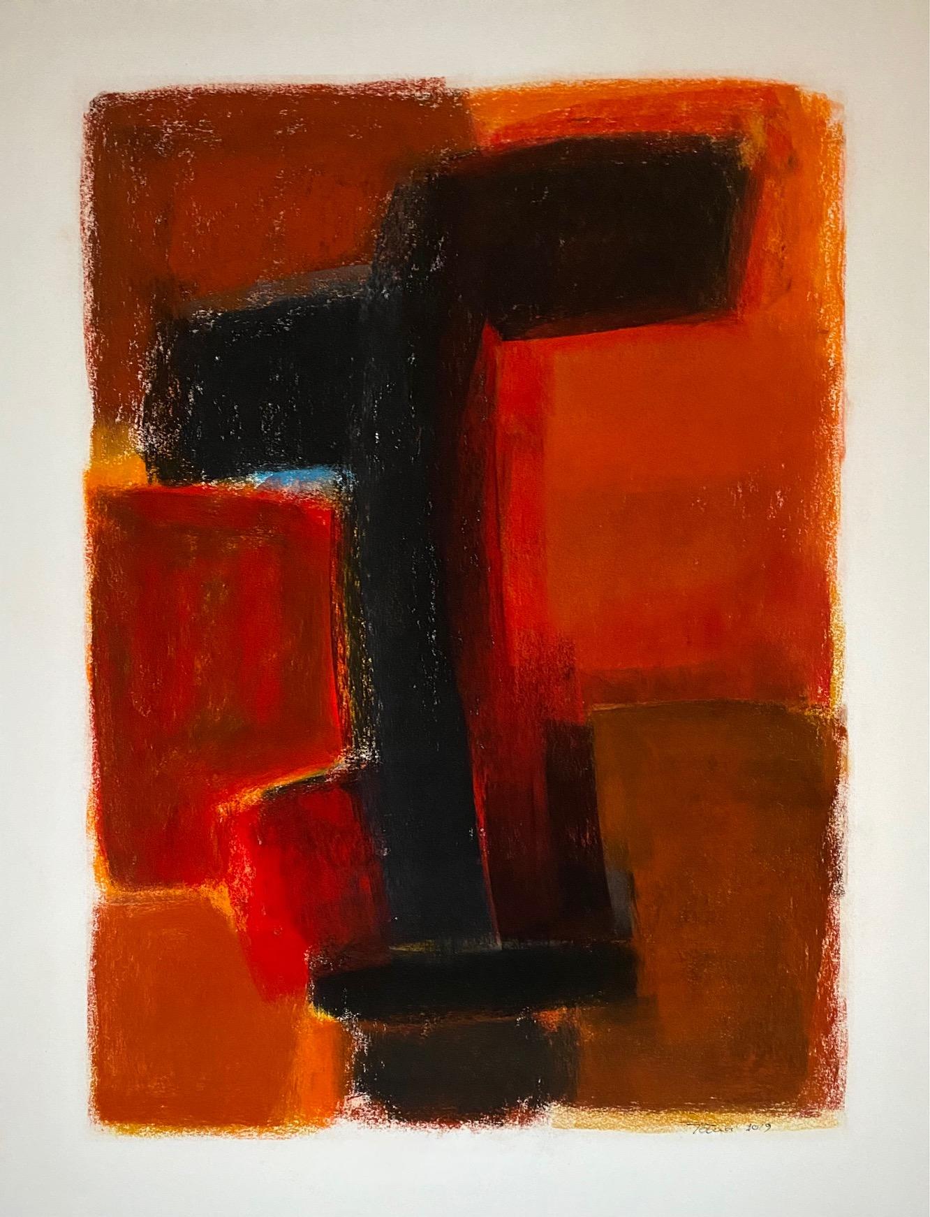 Pastel and acrylic work on fine art paper 
Brown wooden frame
Total size with the frame: 84x68cm

Born in 1944 in the canton of Fribourg, Gilbert Pauli currently lives in Geneva, where he devotes himself to painting and sculpture, a passion he