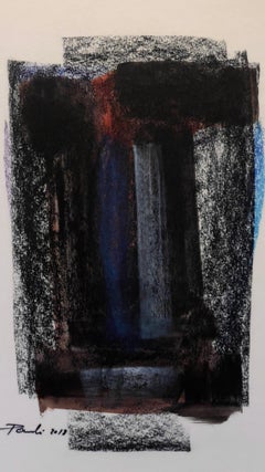 Soul Faces n°15 by Gilbert Pauli - Pastel on paper 30x42 cm