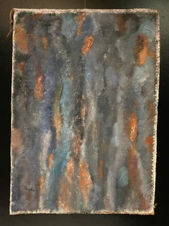 "Fêter" by Gilbert Pauli - Oil on burlap 68x98 cm