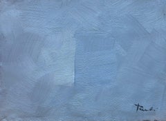 Ombra grigio/blu di Gilbert Pauli - Olio su tela 21x29 cm