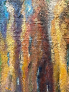 „Humilier“ von Gilbert Pauli – Öl auf Sackleinen 68x98 cm