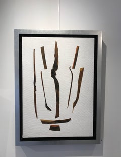 The soul of the forest n°12 by Gilbert Pauli - Acrylic and wood 50x70 cm