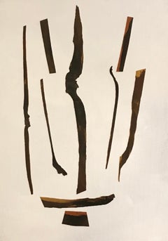 L'anima della foresta n°12 di Gilbert Pauli - Acrilico e legno 50x70 cm