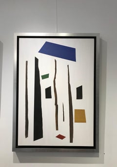 The soul of the forest n°14 by Gilbert Pauli - Acrylic and wood 100x70 cm