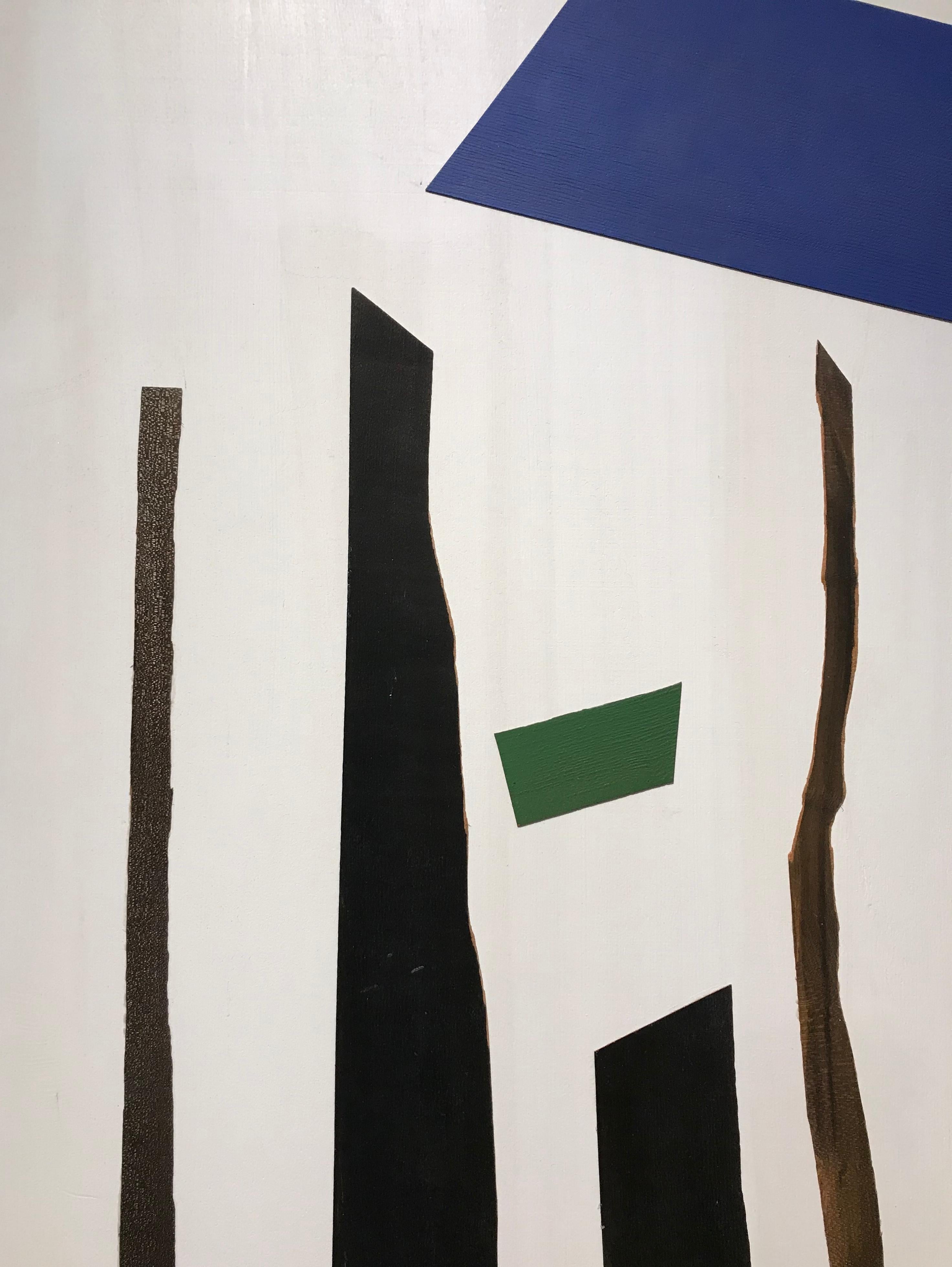 L'anima della foresta n°14 di Gilbert Pauli - Acrilico e legno 100x70 cm in vendita 3
