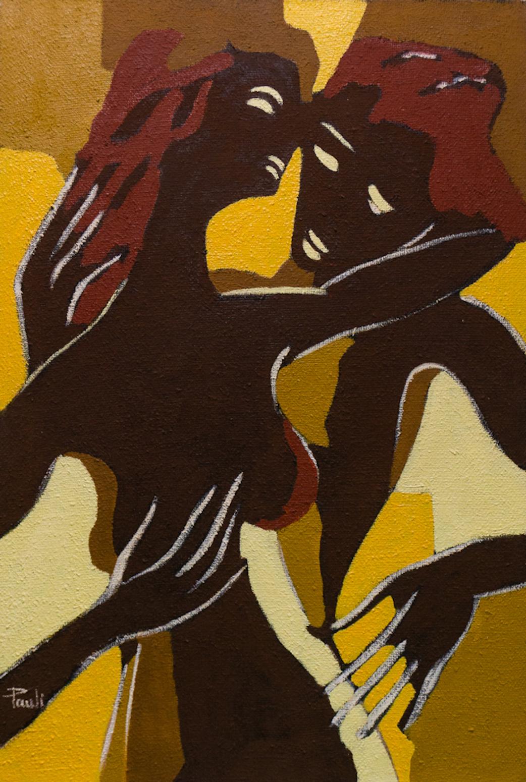 Love by Gilbert Pauli - Oil on canvas 81x55 cm