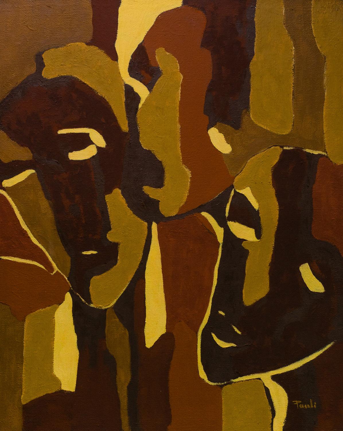 Waiting by Gilbert Pauli - Oil on canvas 81x100 cm