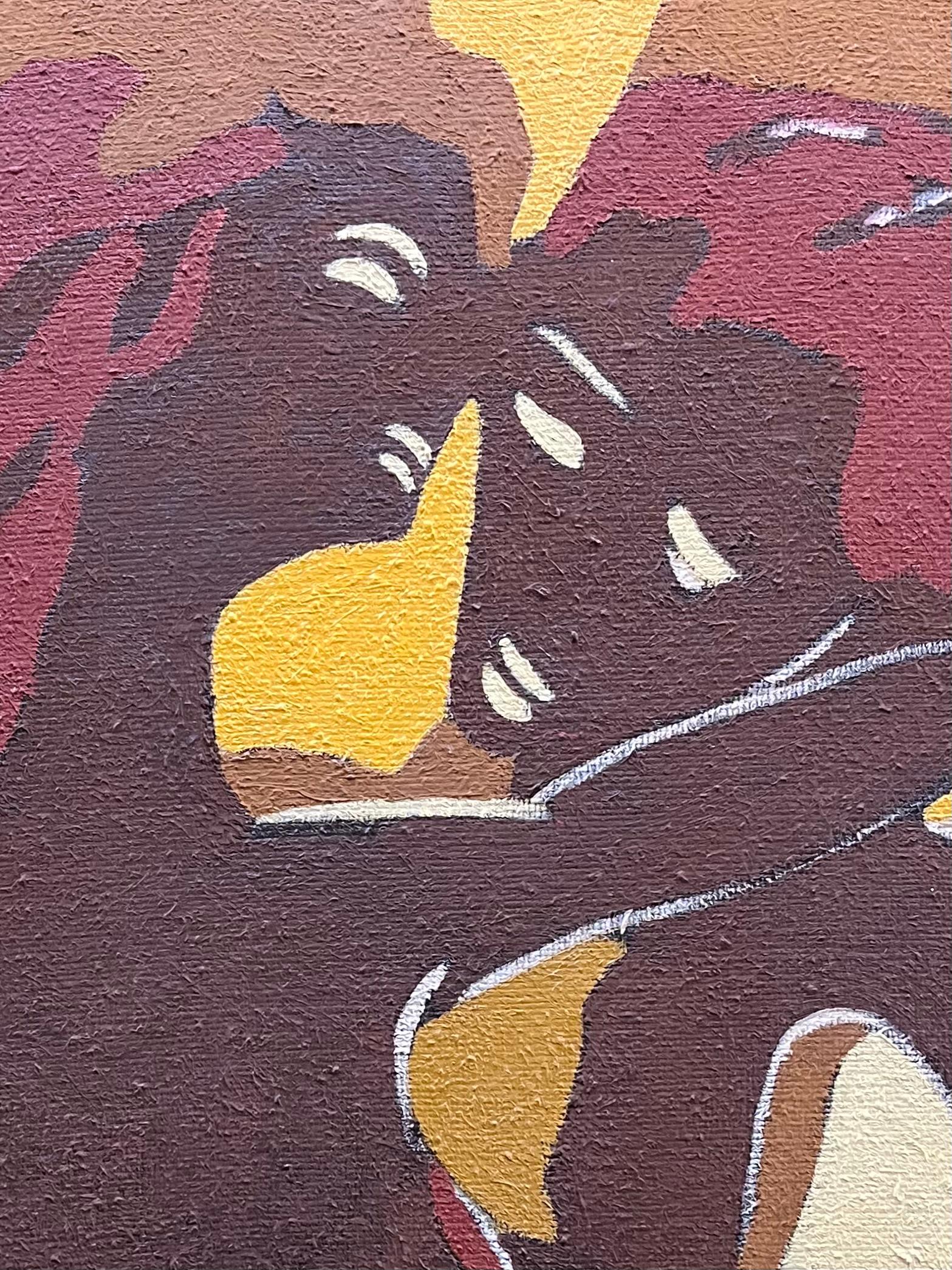 Love von Gilbert Pauli – Öl auf Leinwand 81x55 cm im Angebot 6