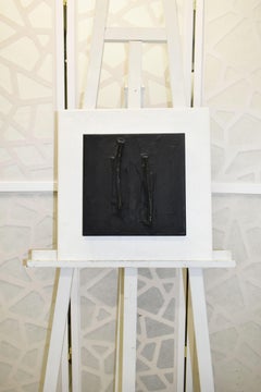 "Mosaic" by Gilbert Pauli - Acrylic on Plaster - 28x28 cm