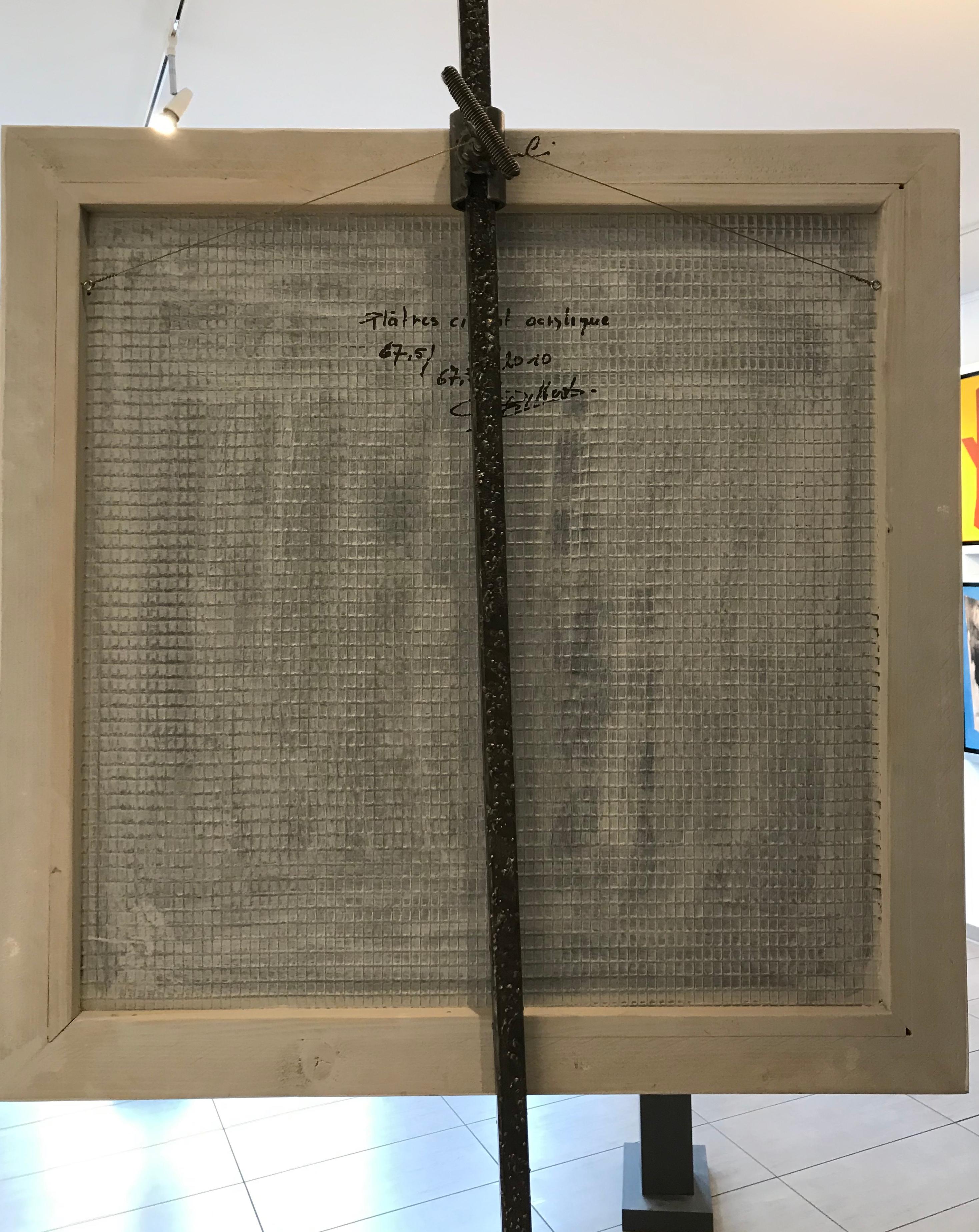 Nascita e lutto n°9 di Gilbert Pauli - Acrilico su gesso 68x68 cm in vendita 5