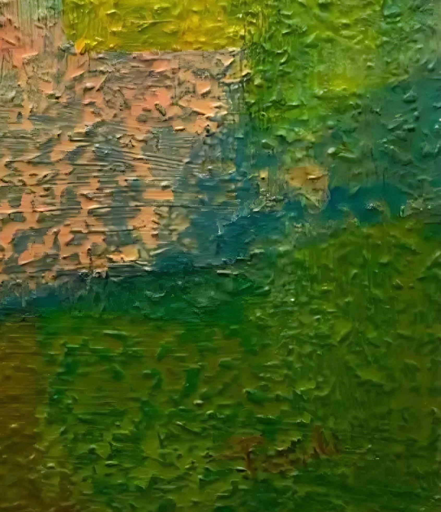Olia di Gilbert Pauli - Pittura acrilica su carta 27x39 cm in vendita 6