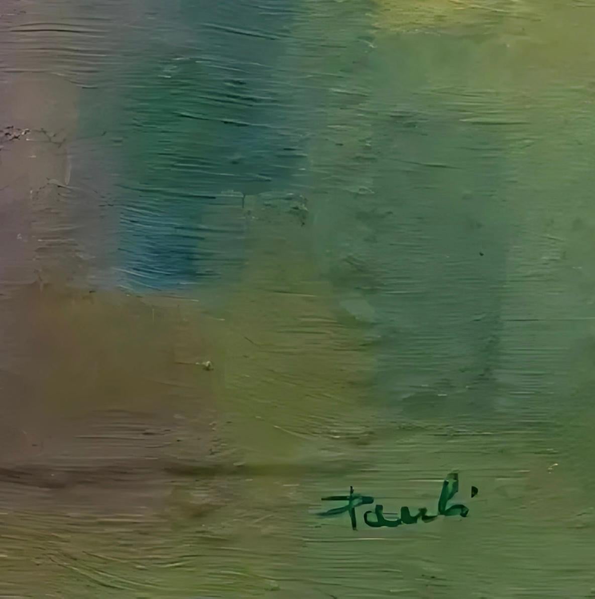 Passiflore von Gilbert Pauli - Öl auf Leinwand 50x50 cm im Angebot 7