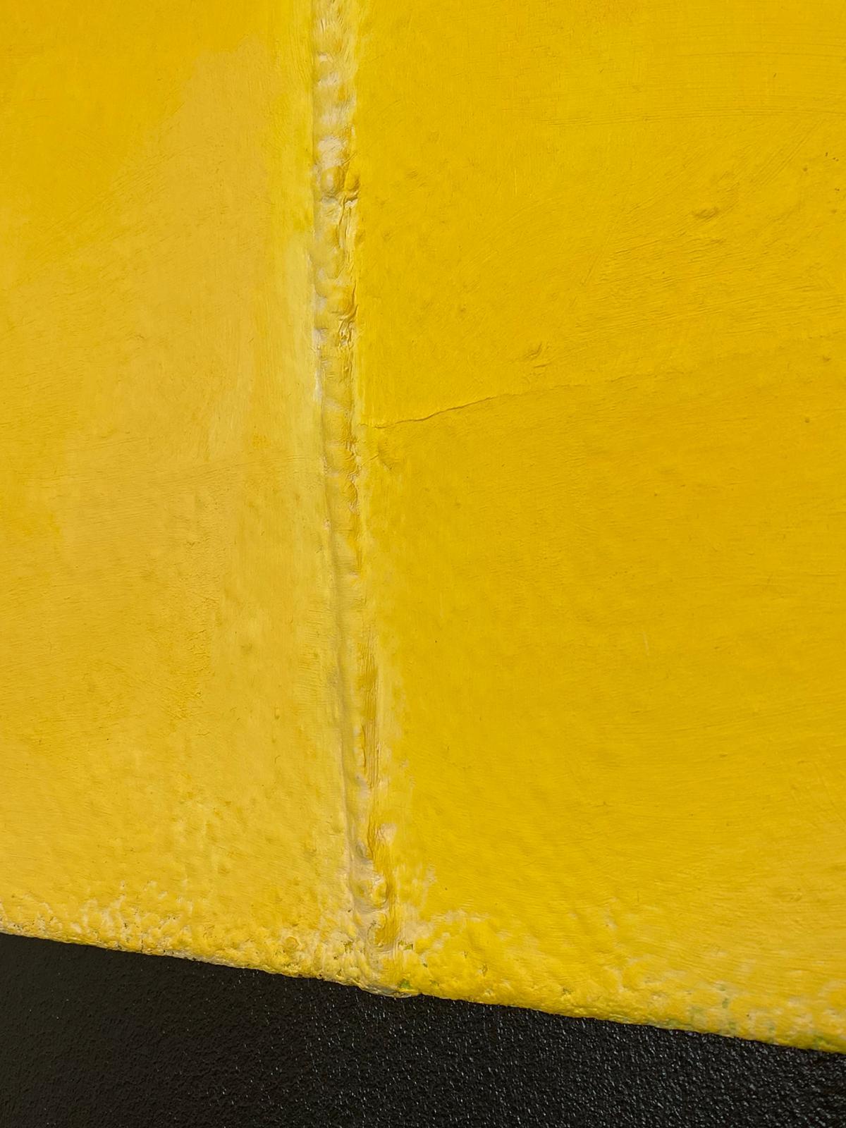 Bandiere della pace n°30 - Abstract Painting Giallo di Gilbert Pauli