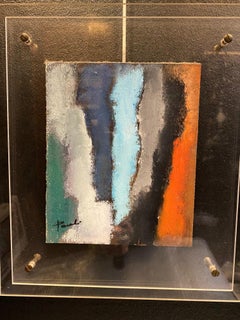 "Rassembler" by Gilbert Pauli - Oil on canvas 19x23 cm