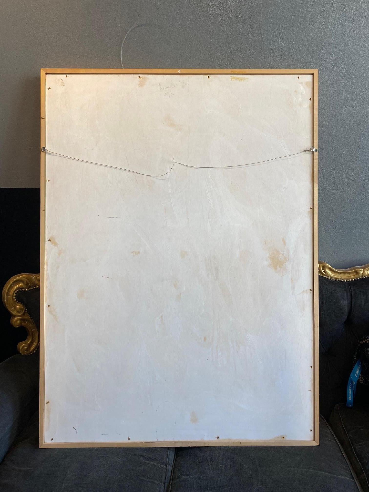 „Recueillir“ von Gilbert Pauli – Öl auf Leinwand 100x70 cm im Angebot 2