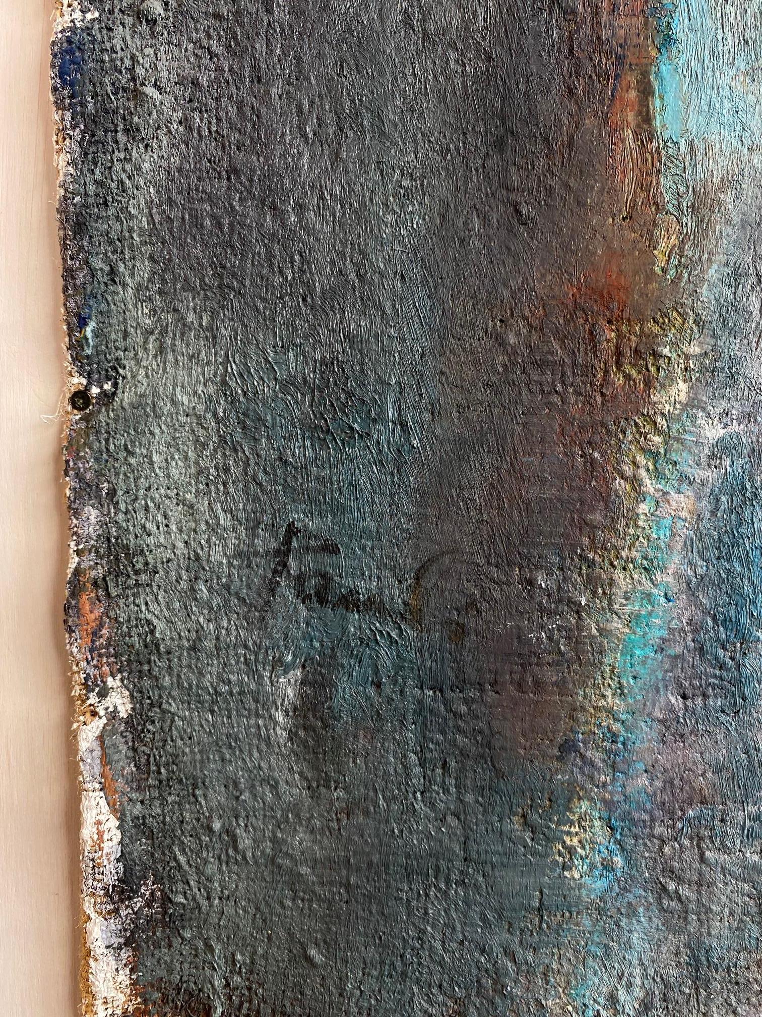 „Recueillir“ von Gilbert Pauli – Öl auf Leinwand 100x70 cm im Angebot 6